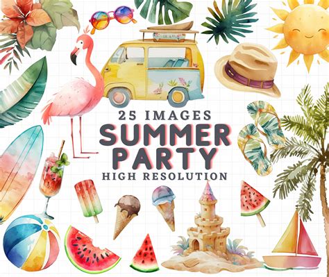 Summer Party Clip Art Free
