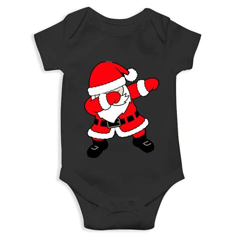 Santa Dab Unisex Half Sleeve Romper