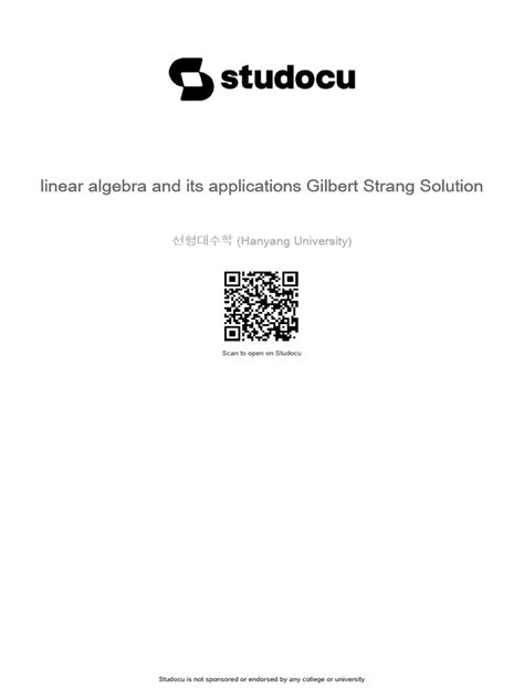 Gilbert Strang Linear Algebra PDF 的图像结果