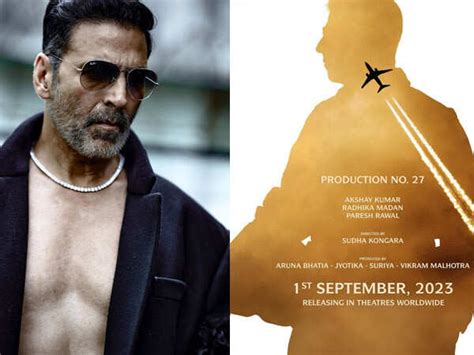 Akshay Kumar reveals the poster of Soorarai Pottru's Hindi remake ...