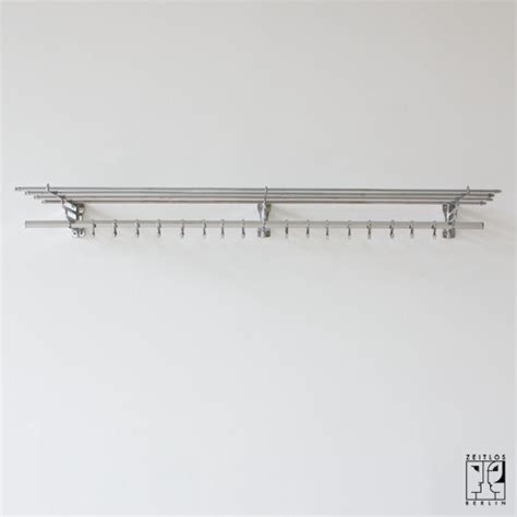French Art Deco coat rack in chrome-plated brass, 1930s - ZEITLOS – BERLIN
