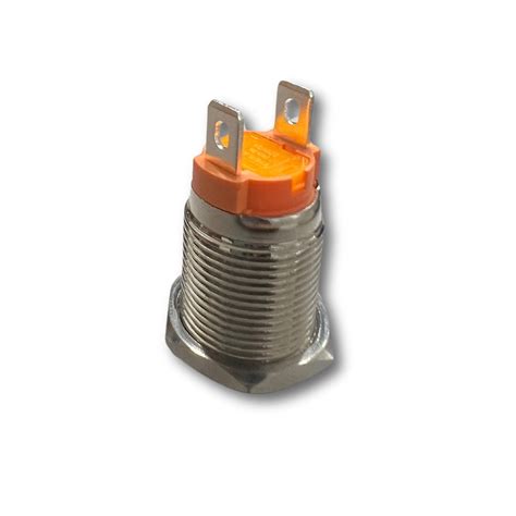 16mm Size 5-24v DC / 220v AC 16amps Stainless Steel Latching PushButton ...