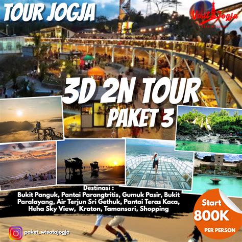 Itinerary Jogja 3 Hari 2 Malam | Paket Liburan Lengkap dan Hemat
