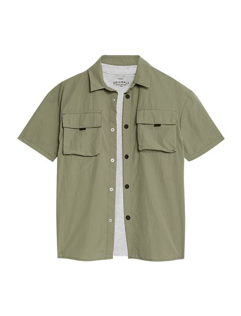 Buy Utility Shirt & T-Shirt Set (6-16 Yrs) at Marks & Spencer