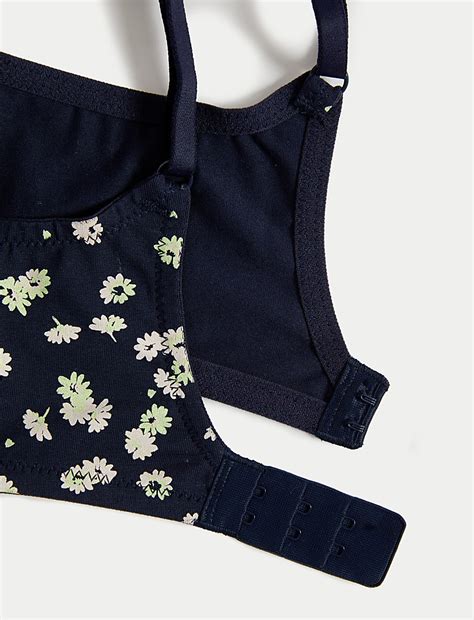 3pk Cotton Non Wired Full Cup T-Shirt Bra A-E