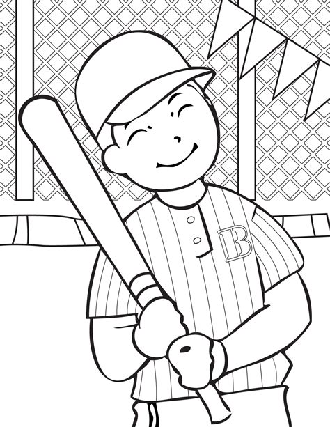 Free Printable Baseball Coloring Pages for Kids - Best Coloring Pages ...