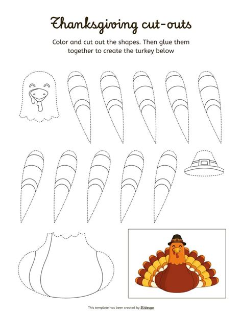 Thanksgiving Cut-outs Template