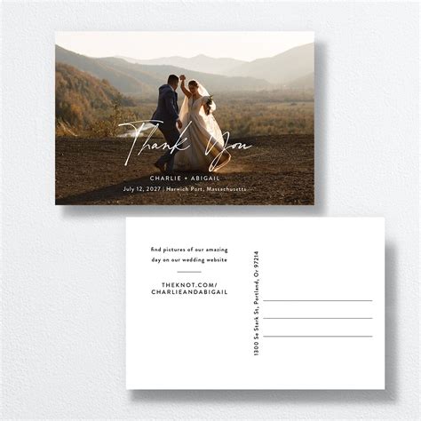 The Knot - Modern Gallery Thank You Postcards