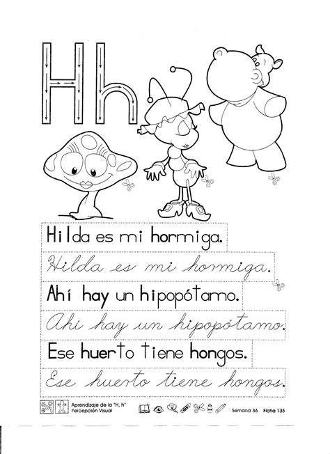 Actividades Con La Letra H Lectoescritura Infantil Actividades Con La ...