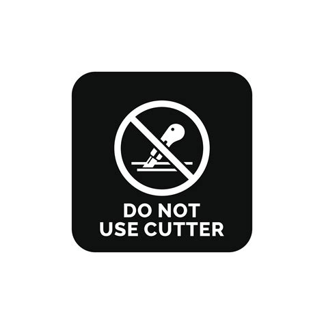 Do not use cutter packaging mark icon symbol vector 26128094 Vector Art ...