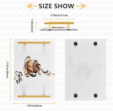 Buy Cup Coffee Bathroom Trays Vanity Tray Decorative Tray Perfume ...