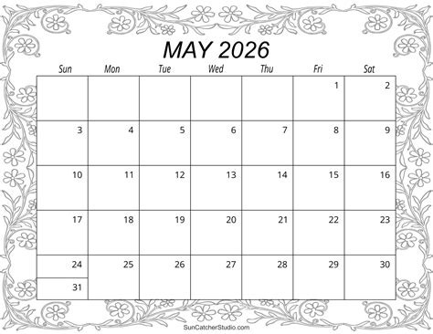 Blank May Calendar 2026 Pdf - Calendar 2025 Printable