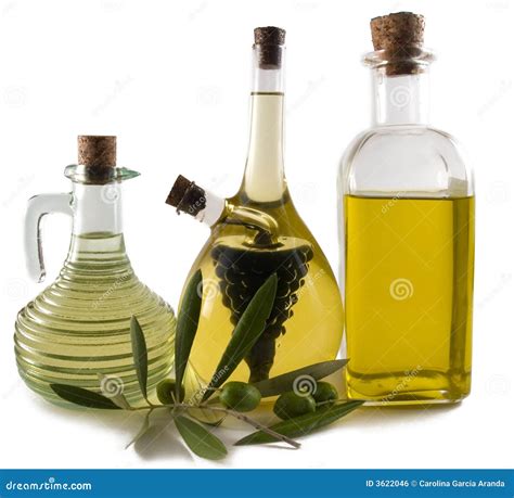 Bottles of Olive Oil/vinegar Stock Photo - Image of yellow, olives: 3622046