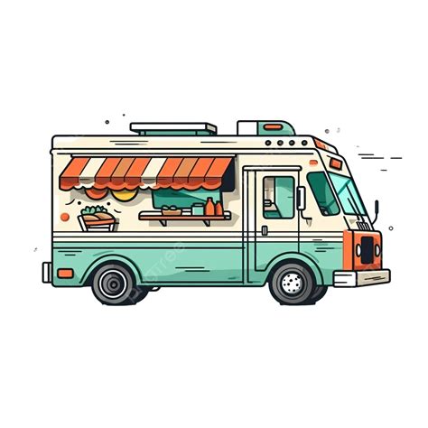 Food Truck Illustration PNG, Vector, PSD, and Clipart With Transparent ...