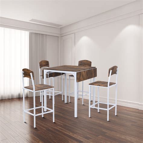 17 Stories Counter Height Drop Leaf Dining Set | Wayfair