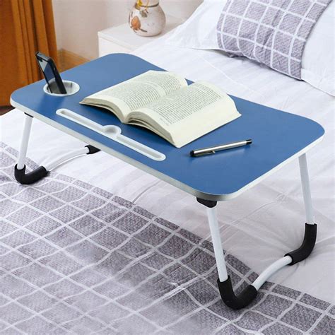AUNO Homes Table Laptop Study Bed Home Wooden Foldable Students Stand ...