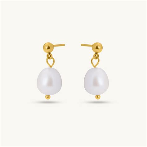 Buy Pearl Drop Earrings | Gold Plating – PALMONAS