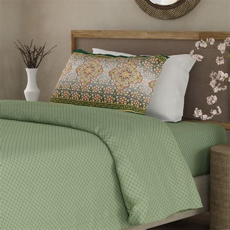 Buy BOUTIQUE LIVING Heritage Walk Cotton 200TC Ethnic Print 2Pcs Single ...