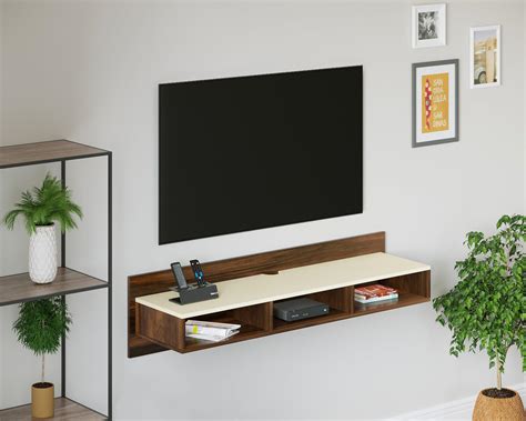 DeckUp Meritus L-Wall Engineered Wood TV Entertainment Unit (Dark Wenge ...