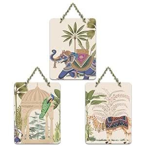Artvibes Traditional Rajasthani Nature Wall Art Wooden Art Decoration ...