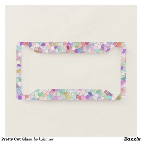Pretty Cut Glass License Plate Frame | Zazzle | Cute licence plates ...