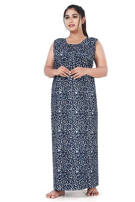 Buy STYLACLUE Nighties Women Sleeveless Front and Back Round Neck ...