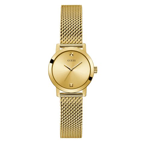 GUESS Ladies Gold Tone Analog Watch – The Watch Factory