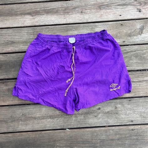 Vintage Umbro short shorts 1990s size medium good... - Depop