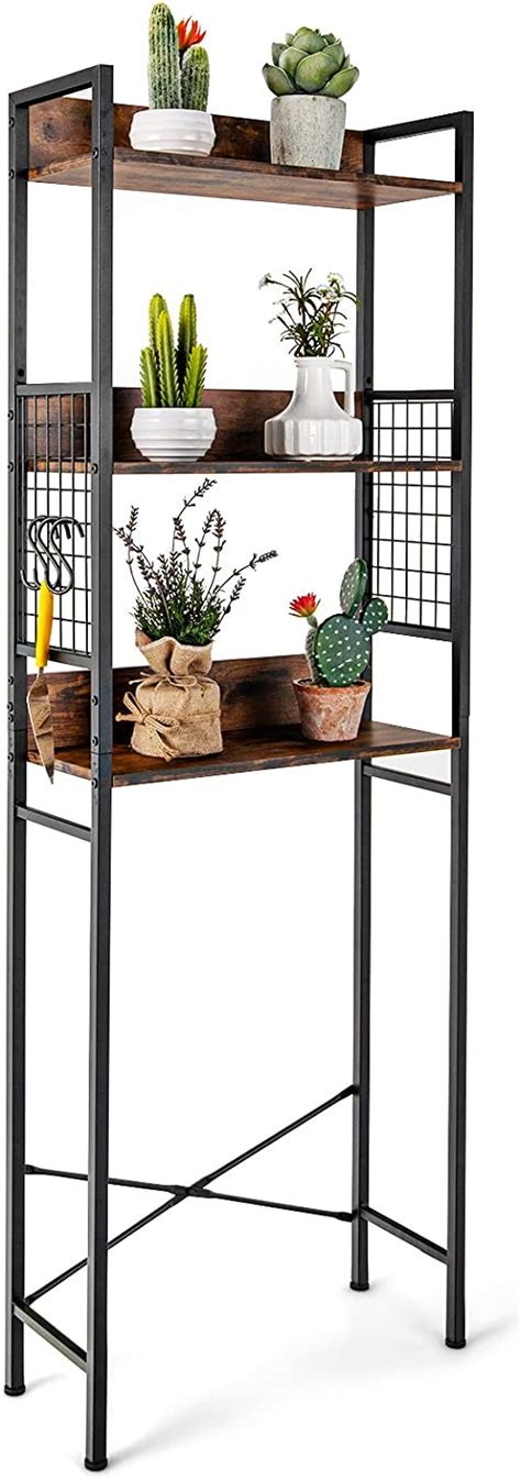 Buy Giantex Over-The-Toilet Storage Shelf, 3-Tier Bathroom Space Saver ...