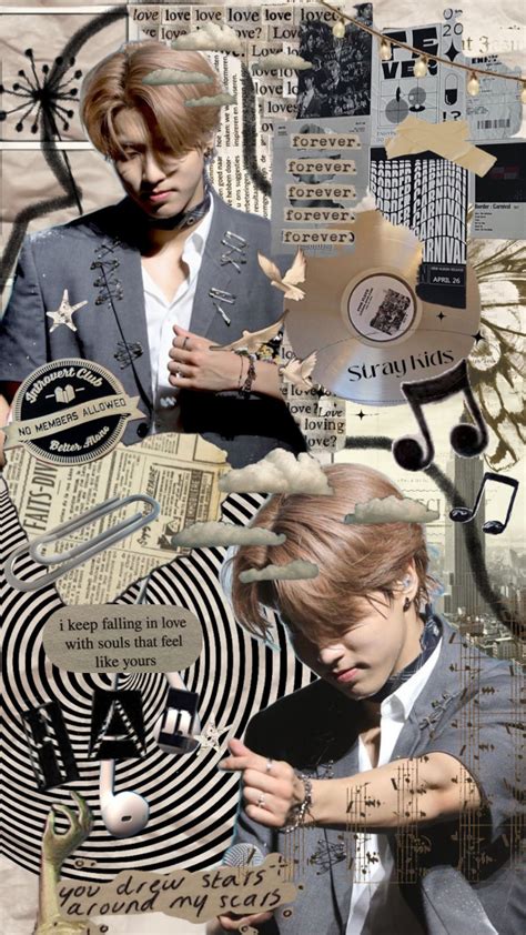 Stray Kids Han Jisung Kpop Wallpaper Collage