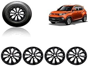 Auto Pearl Car Full Black Wheel Cover Caps 14 Inches Press Type Fitting ...