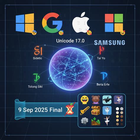Unicode 17.0 Final: 4,803 New Characters and Emoji 17.0 Highlights | Windows Forum
