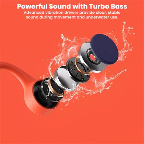 SHEYIN X9 Bone Conduction Headphones IPX8 Swim MP3 Bluetooth