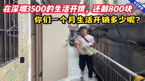 在深圳3500的生活开销，还剩800块，你们一个月生活开销多少呢？ - YouTube