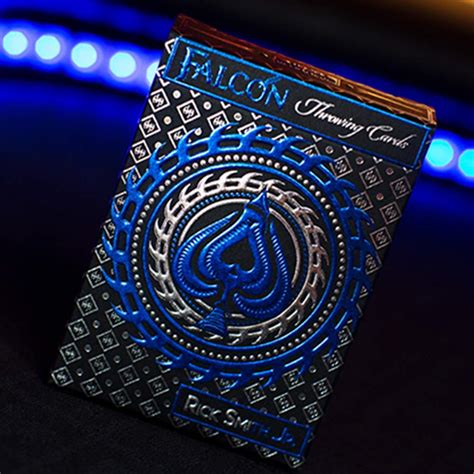 SYNCSPIKE Silver Falcon Throwing Cards (Foil) Including A Deck Sleeve ...