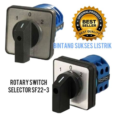 Original Selector Switch 3 Position 3P 1-0-2 SF22-3-3 Switch Selector 3 ...