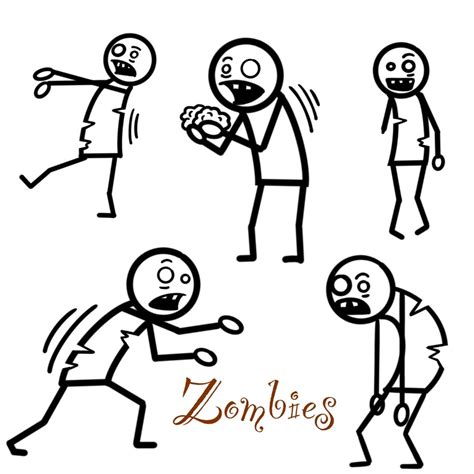 Buy Zombie PNG Stick Figure Clipart Ultimate Online in India - Etsy