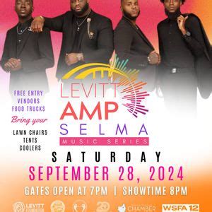 Levitt AMP Selma 2024: D. Morton and Gifted, Selma Al Amphitheater, 28 ...