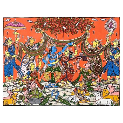 Pattachitra Painting | Sri Krishna Raas Leela & Baal Leela Story ...