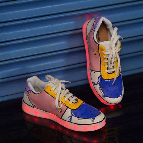 Buy Light Shoes | Color Drip Sneakers - Light Me Up – The Quirky Naari