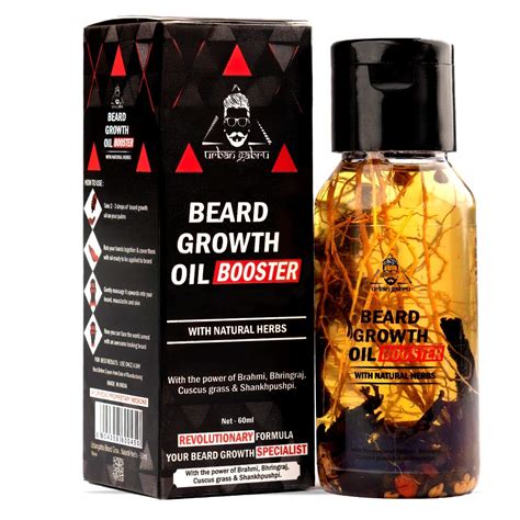 UrbanGabru 60ml: Men’s Beard Booster Growth Oil with Natural Herbs | P ...