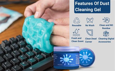 ARDAKI Car Cleaning Gel Multipurpose Car AC Vent Interior Dust Cleaning ...