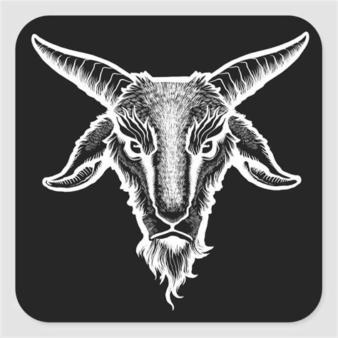 Goat Head Sticker | Zazzle | Goats, Goat art, Stickers