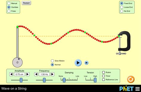 Wave on a String - Waves | Frequency | Amplitude - PhET Interactive ...