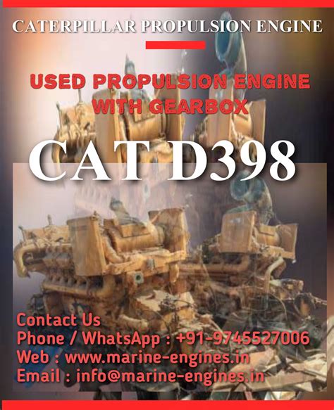 CAT D398 Marine Engine and Spares | Ship Machinery | Used Recondition