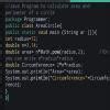 Write a program in java to find area and circumference of a circle ...