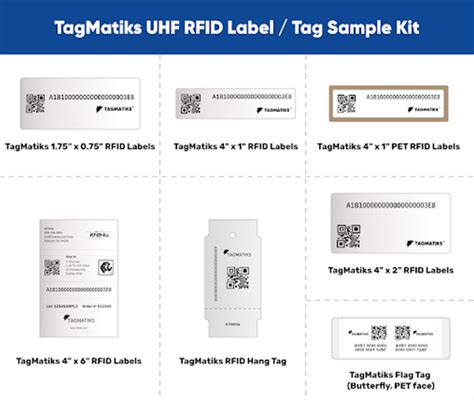 UHF RFID Label and Tag Sample Kit - TagMatiks