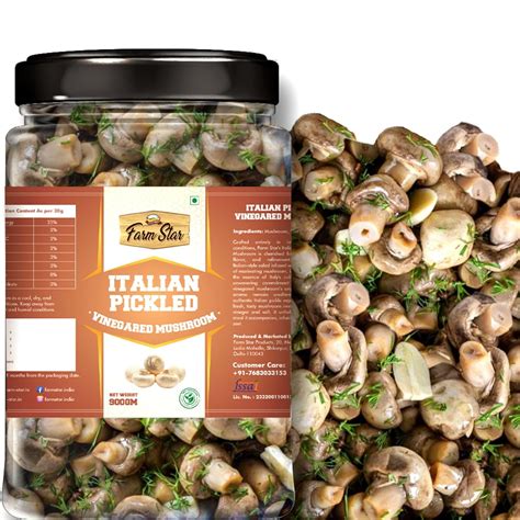Farm Star Italian Pickled Vinegared Mushroom- Rich And Umami Flavoured ...