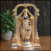 Buy Idolkart Pure Gold & Silver Coated Lord Venkateswara Swamy Idol ...