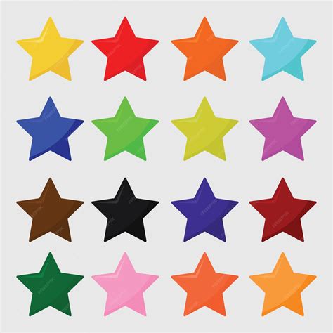 Premium Vector | Colorful star vector